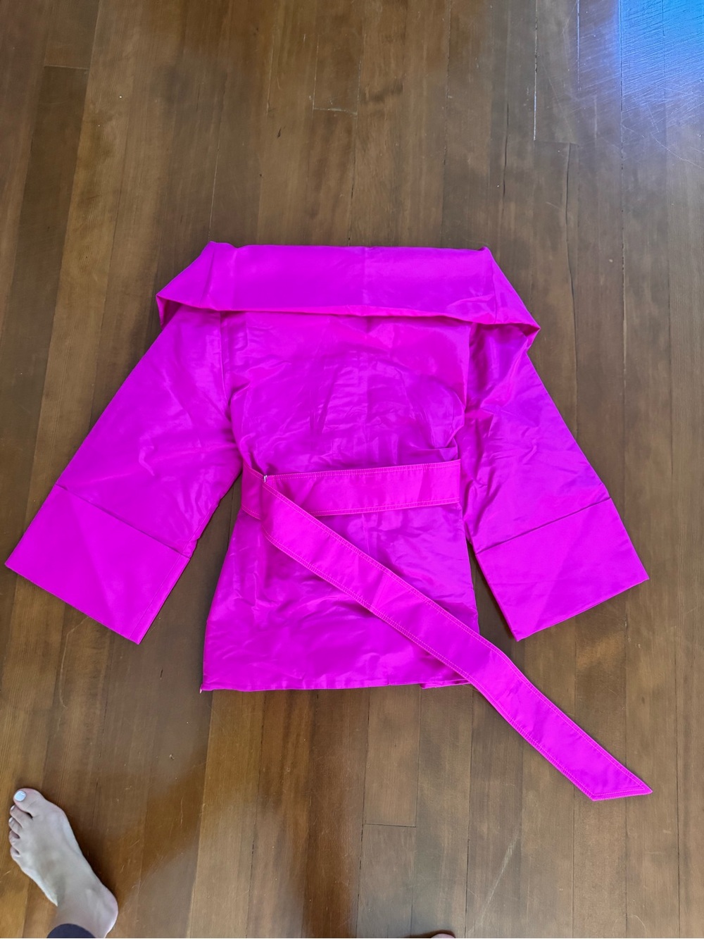 Christopher John Rogers Fuchsia One-Shoulder Mini Dress - Picture 4 of 5